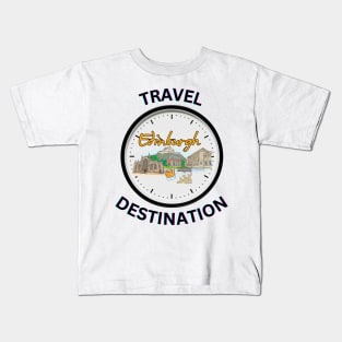 Travel to Edinburgh Kids T-Shirt